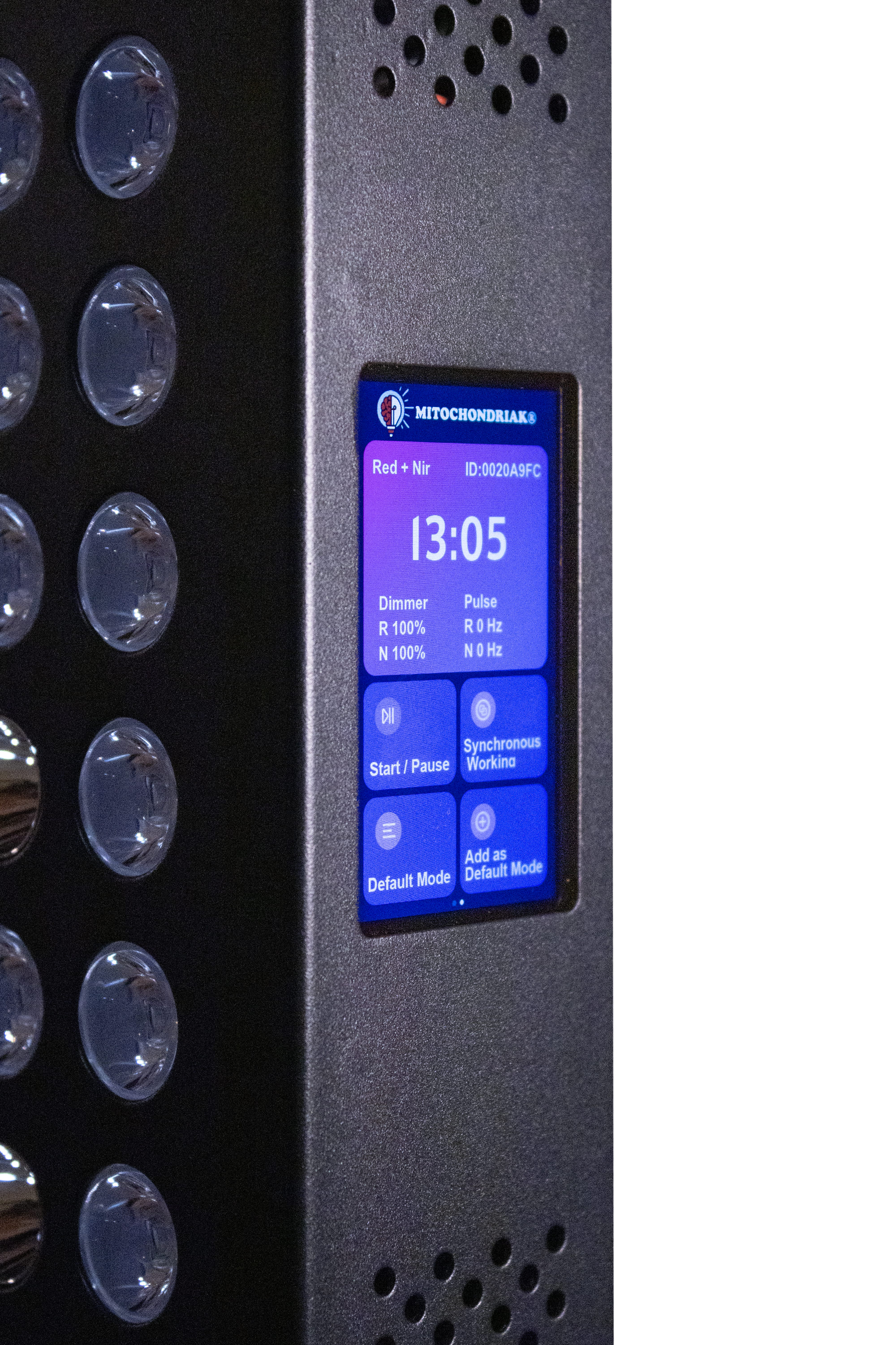 Mitochondriak - red, nir and UV light therapy devices, blue light blocking glasses and indoor lightning solutions